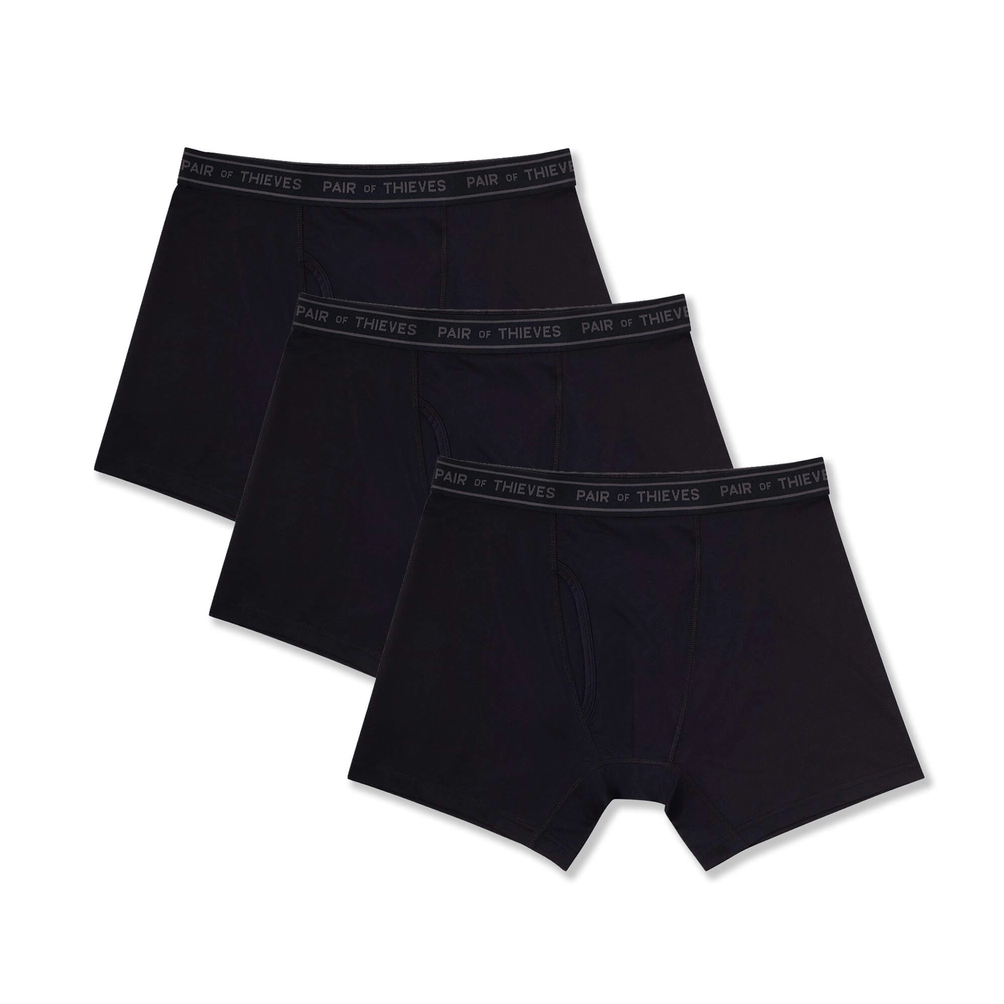 4-Way Stretch Boxer Briefs, 3-Pack, Performance