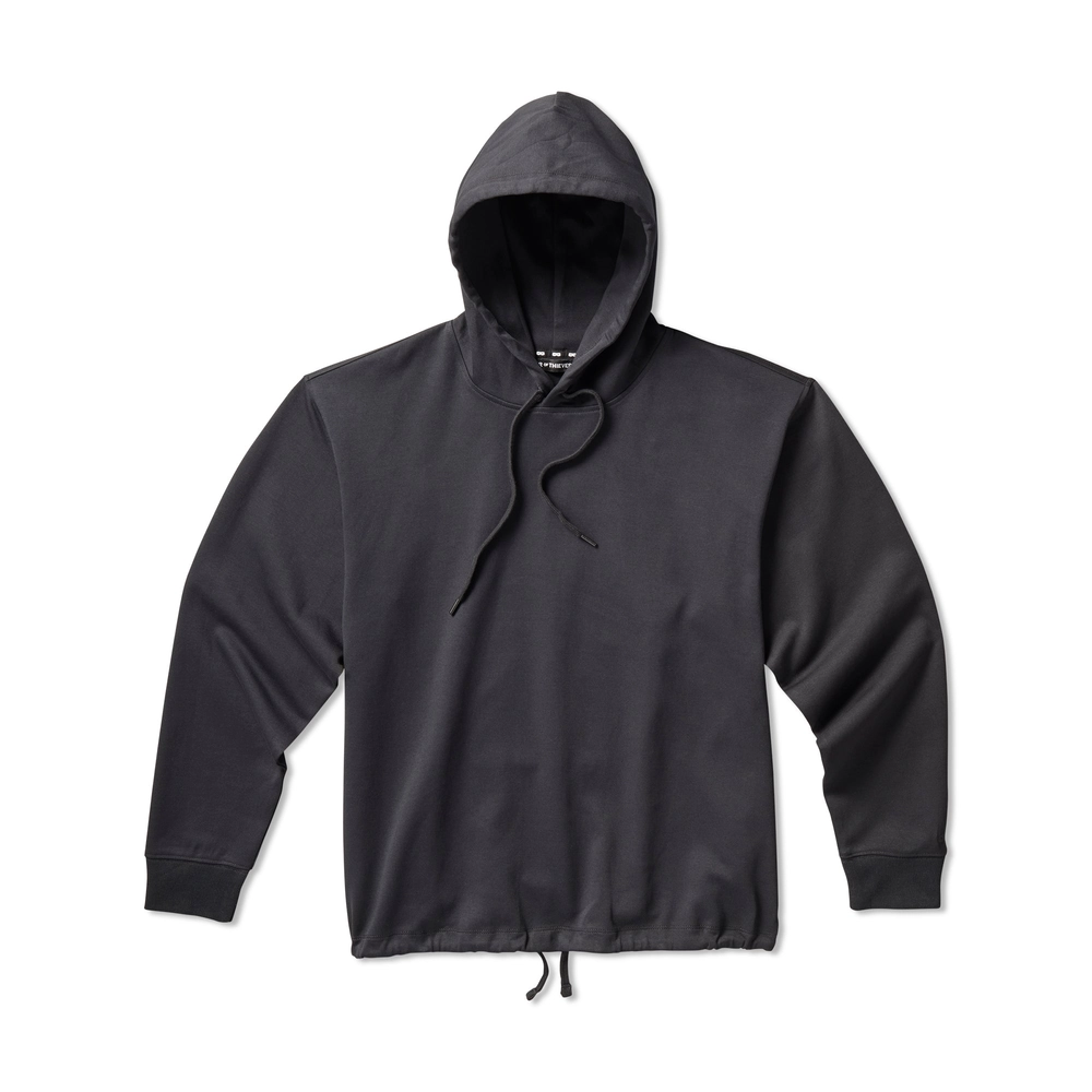 Off Duty Relaxed Pullover Hoodie in black